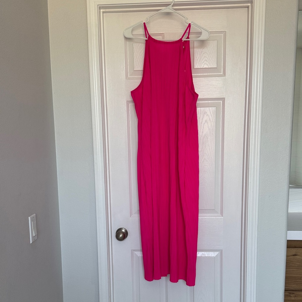 a new day Pink Midi Dress